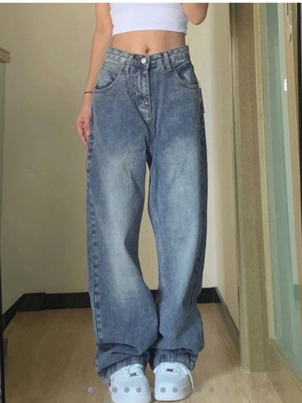 Anotherchill High-Rise Wide Leg Pants | Y2K Streetwear Preppy Hip Vintage | XL - Picture 2 of 13